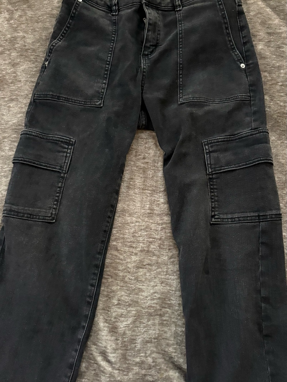 Michael Kors Men's Black Cargo Trousers - Utility Pocket Design